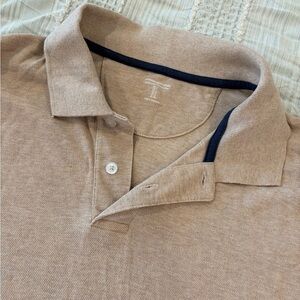 Amazon Essentials Tan 100% Cotton Short Sleeve Polo Shirt Men’s Size Large